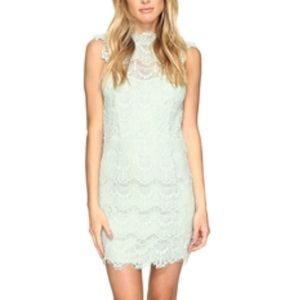 Free People Bodycon Lace Dress Mint M